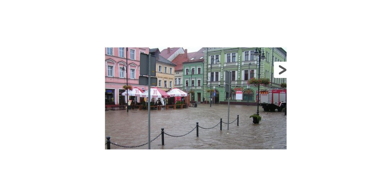 Overstroming in Lesna 2010